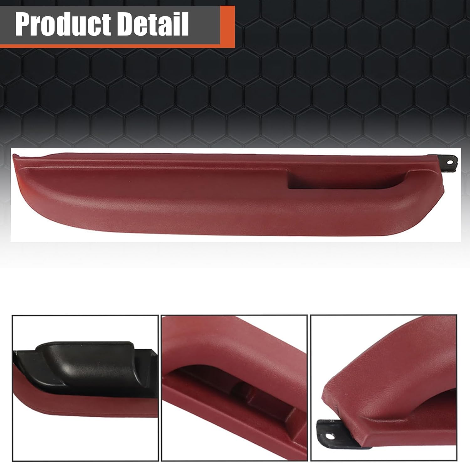 labwork Front Left Driver Side Car Interior Door Armrest Replacement for Chevry Truck 1990-1994 15691217 Red