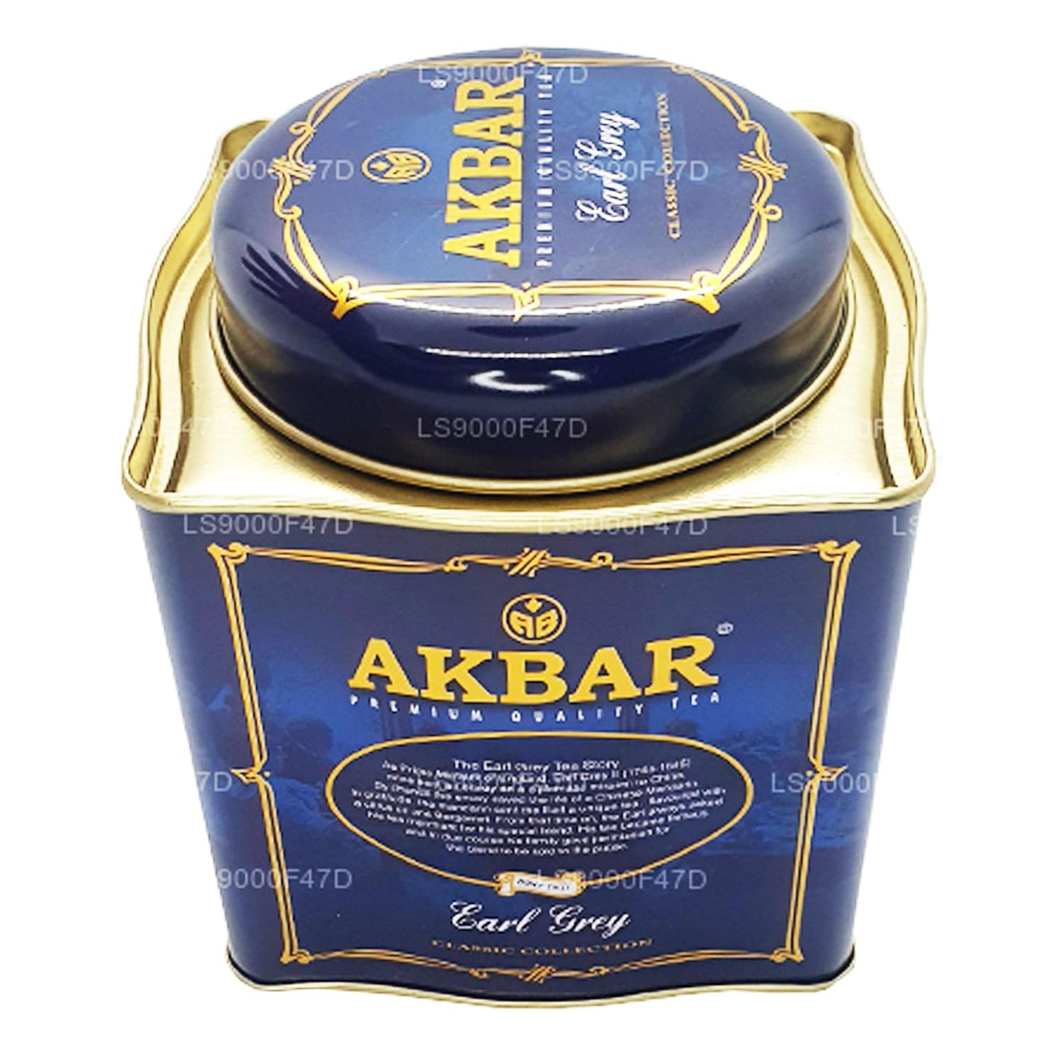 Akbar | Earl Grey Supreme | Ceylon Black Tea | Premium Loose Leaf | Single Origin | Non GMO | Rich & Robust | 250g / 8.75 oz. tin Caddy | 125 servings