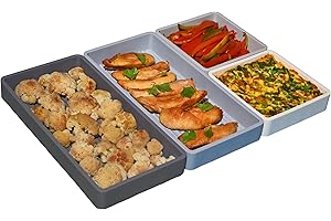 Sandunes Silicone Sheet Pan Dividers: Essential Kitchen Helper for Seamless Meal Prep and Effortless Cleanup