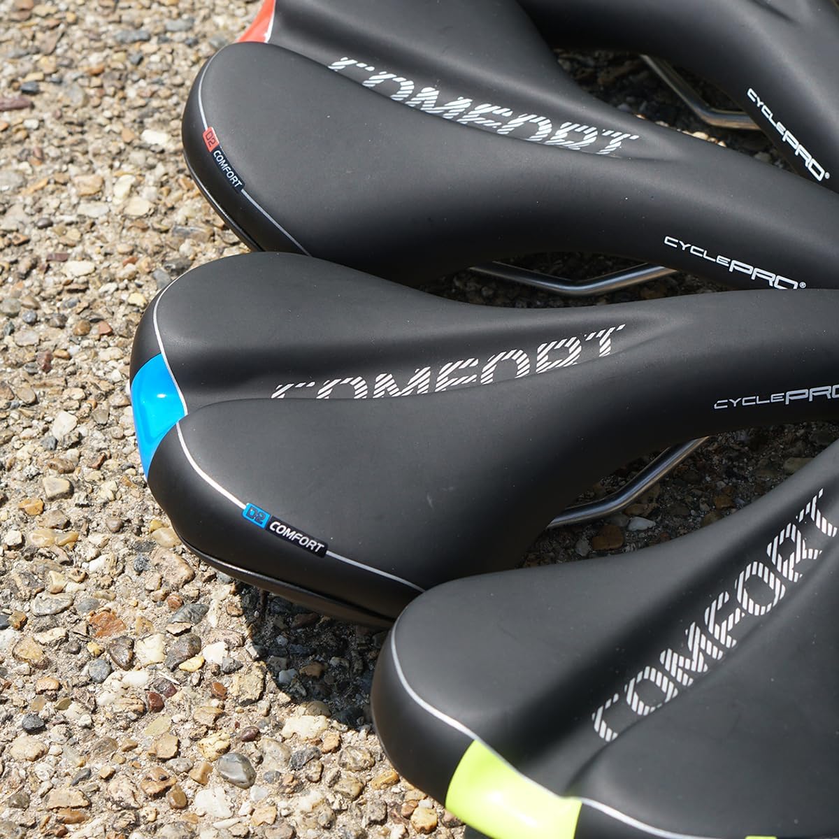 Cycle PRO CP-SD6335 Bicycle Saddle, for Comfort, Excellent Stability, Gentle on Your Butts, 13.5 oz (382 g), Steel Rail, Road Mountains, MTB, Cross Bike