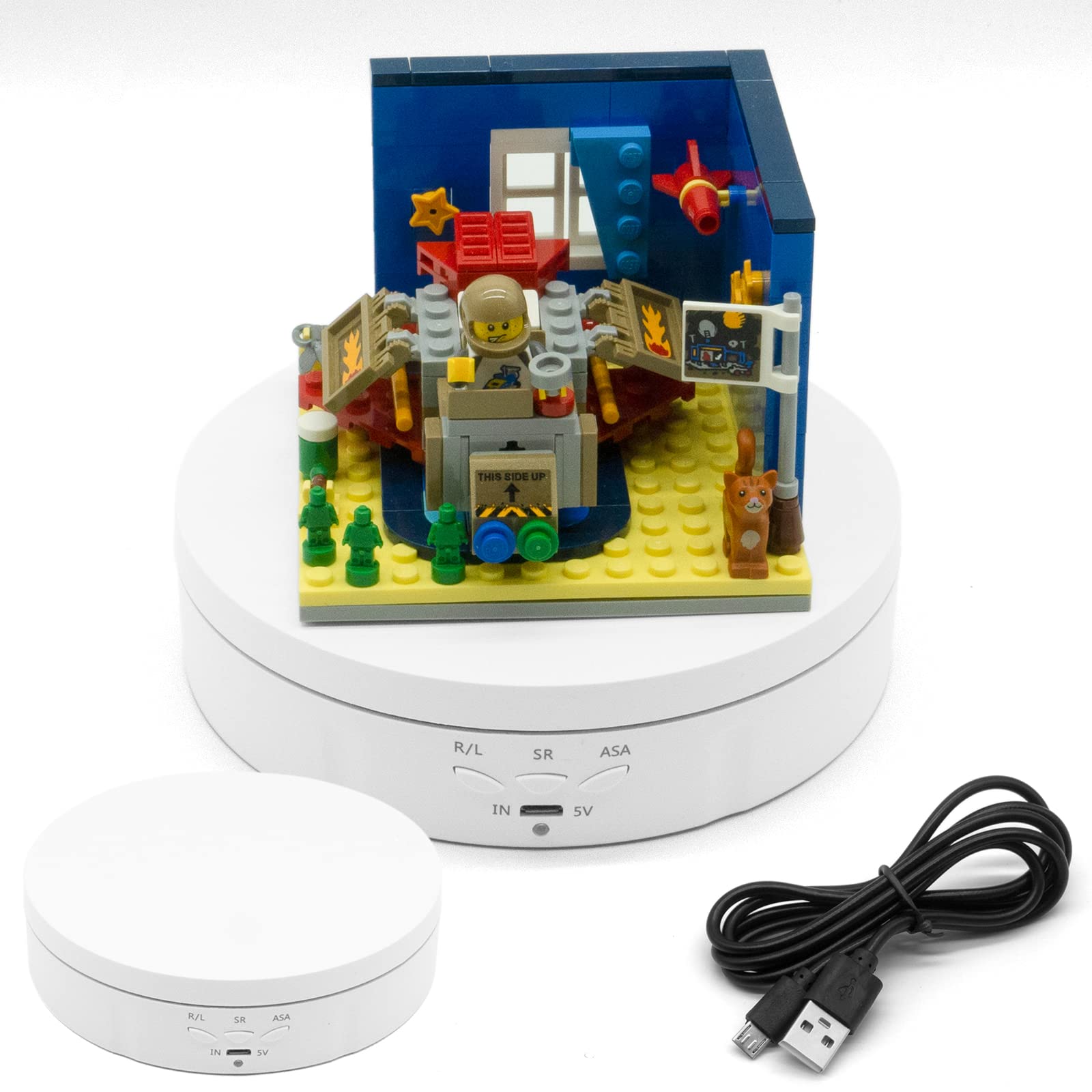 Snapklik.com : Fotoconic Motorized Rotating Display Stand, 5.7 Inch 360 ...