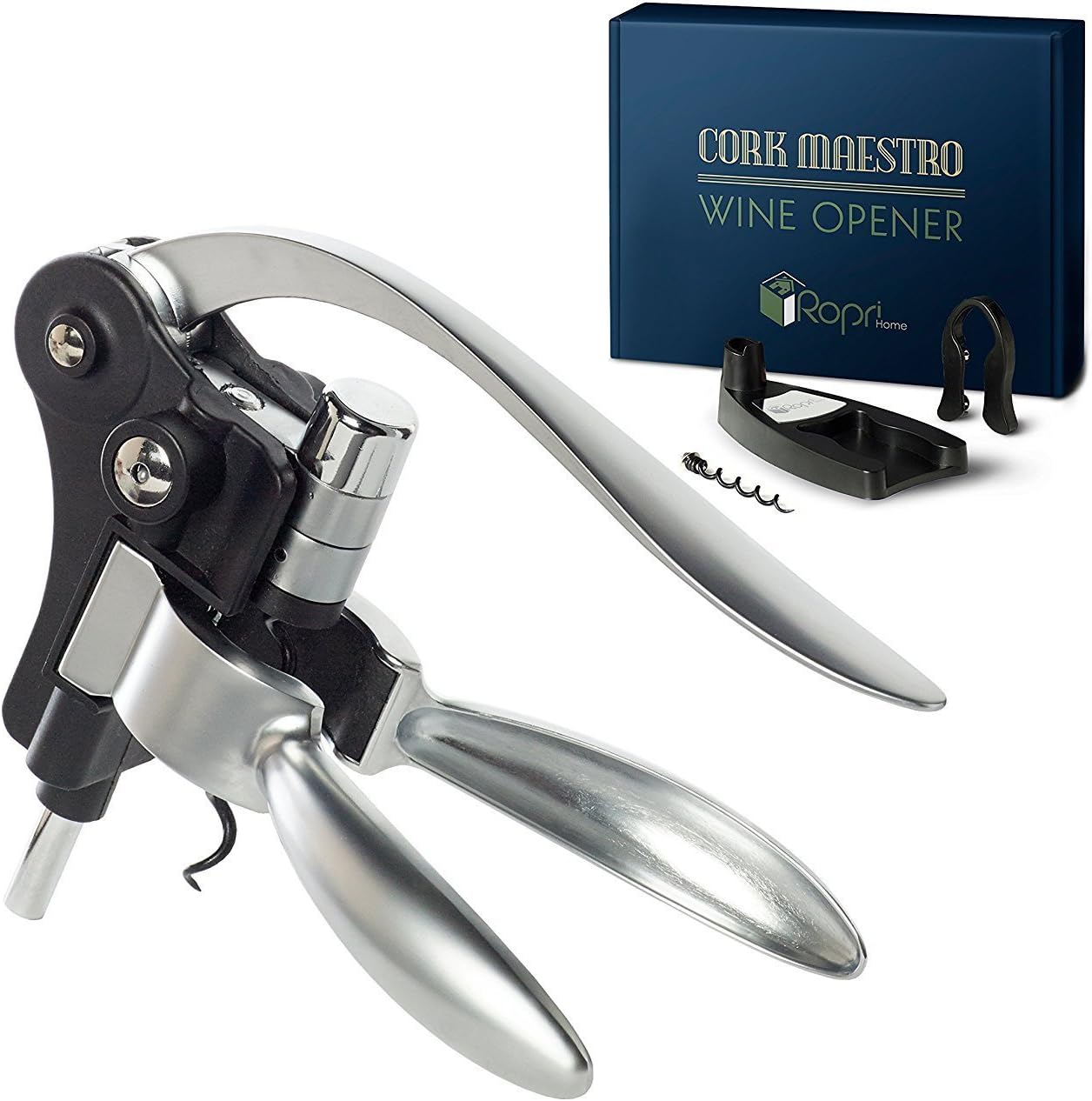 RopriHome Cork Maestro Wing Corkscrew Wine Lever Bottle Opener
