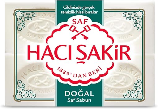 Hacı Şakir Natural Traditional White Soap (4 x 200 g)