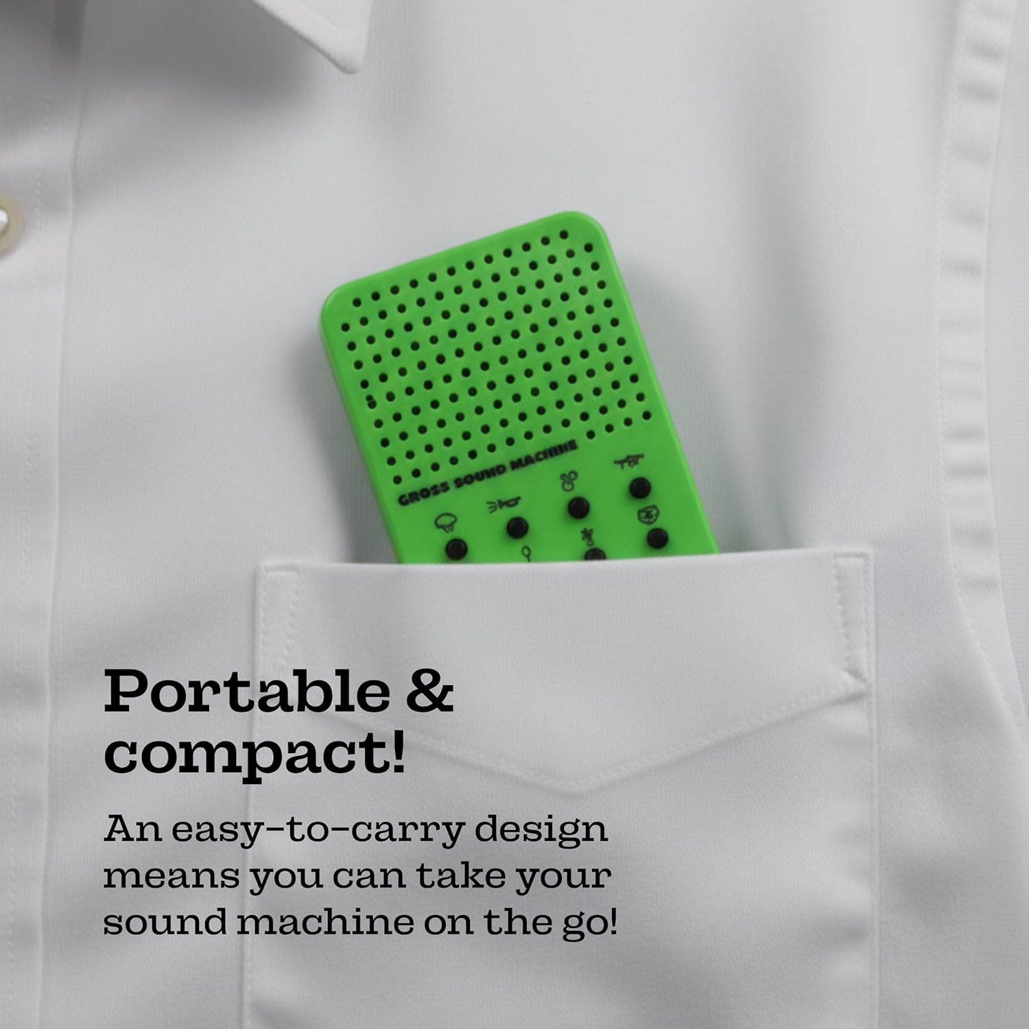 Gross Sound Machine with Farts, Burps, Vomit, Sneeze and Coughing Noises, Portable Electronic Fart Themed For Kids With 16 Effects Practical Jokes Novelty Gag Gift for Friends Family April Fools Day