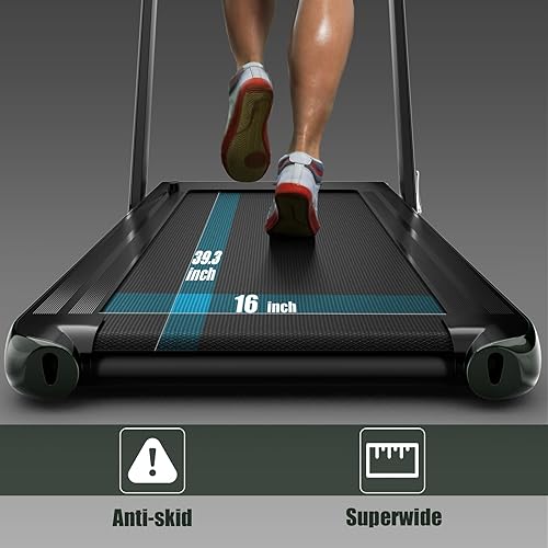 Miniatura 34 de Goplus 2 in 1 Folding Treadmill, 2.25HP Superfit Under Desk Electric Treadmill, Installation-Free with Remote Control, APP Control and LED Display