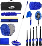 14Pcs Car Wash Kit, 62’’ Car Wash Brush with Long
