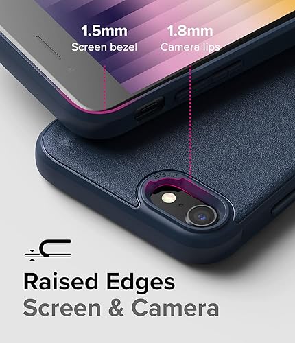Miniatura 4 de Ringke Onyx - Funda compatible con iPhone SE 5G (3 generación, 2022), resistente, resistente, duradera, a prueba de golpes, TPU resistente,