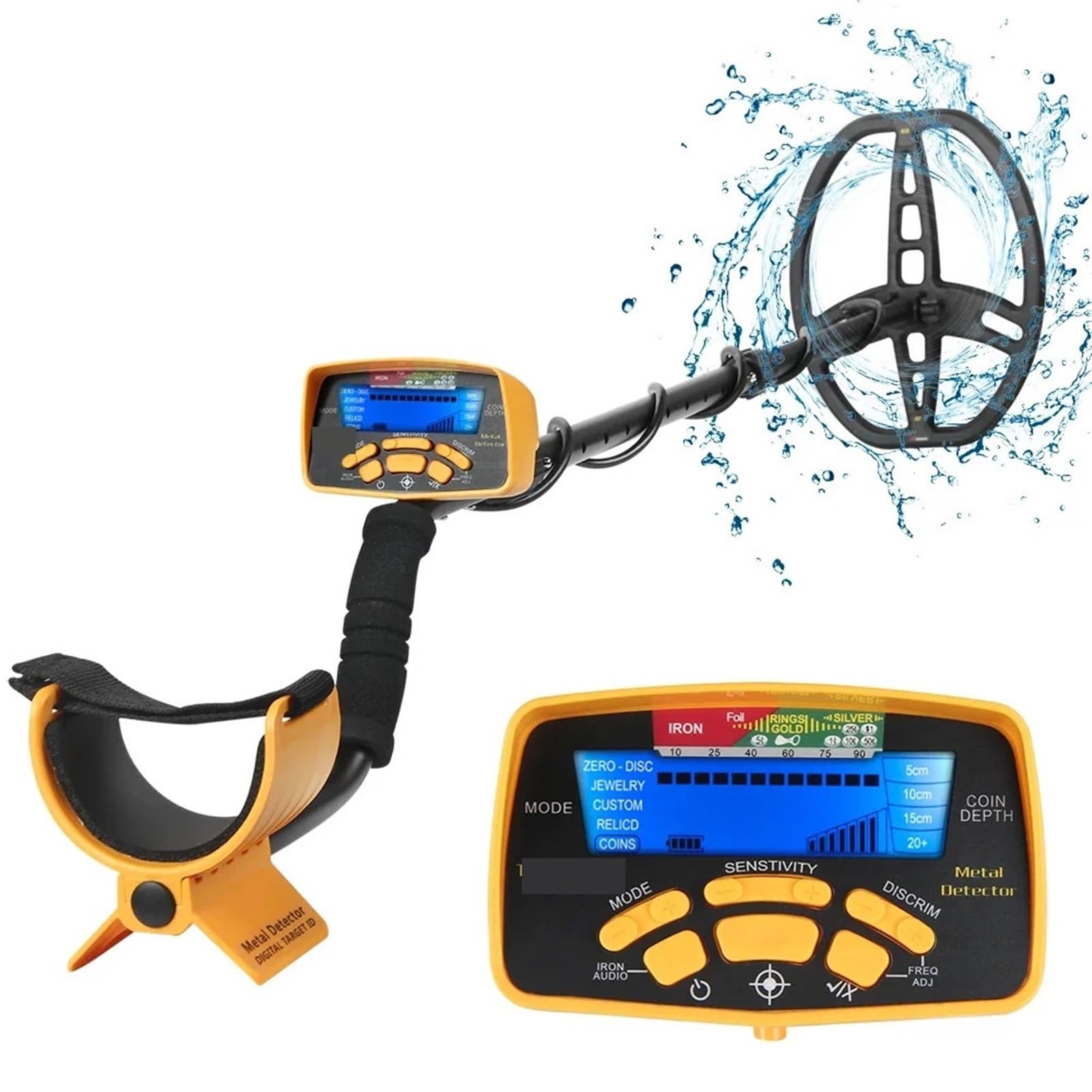 JVDDI Metal Detector 100CM Waterproof Underground Professional Gold Detector For Adults Treasure Finder Pinpointing