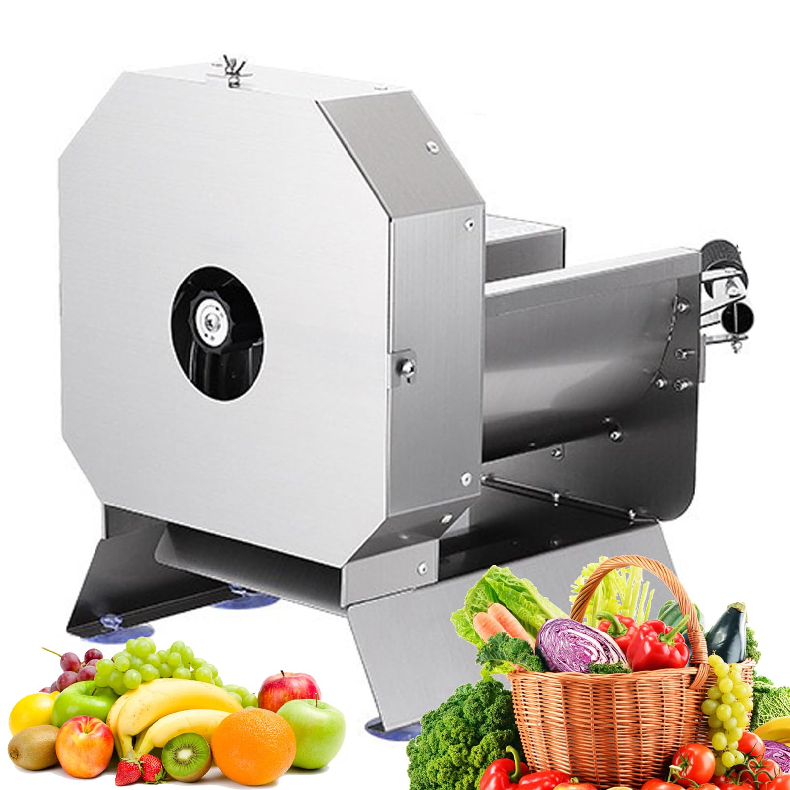 ZHJOPP Electric Vegetable Chopper & Shredder, Adjustable Slicer with Shredding Blade, Heavy Duty Food Processor for Potato Onion Garlic