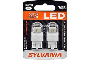 SYLVANIA 7443 T20 ZEVO LED White Bulb: Illuminate Your Vehicle with Brilliance