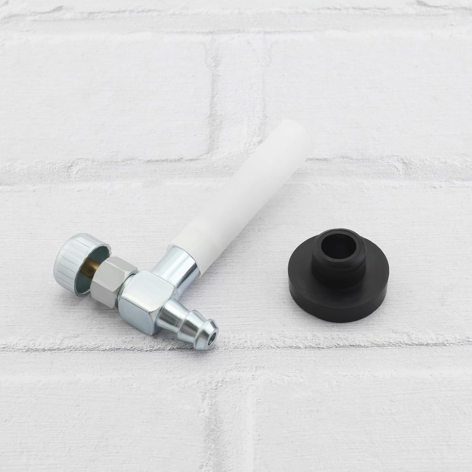 ECSiNG 1PC Fuel Gas Tank Grommet & Shut-Off Valve Gas Tank Bushing Grommet Kit with Base And Mesh Compatible with Troy Bilt Compatible with Cub Cadet Lawnmower