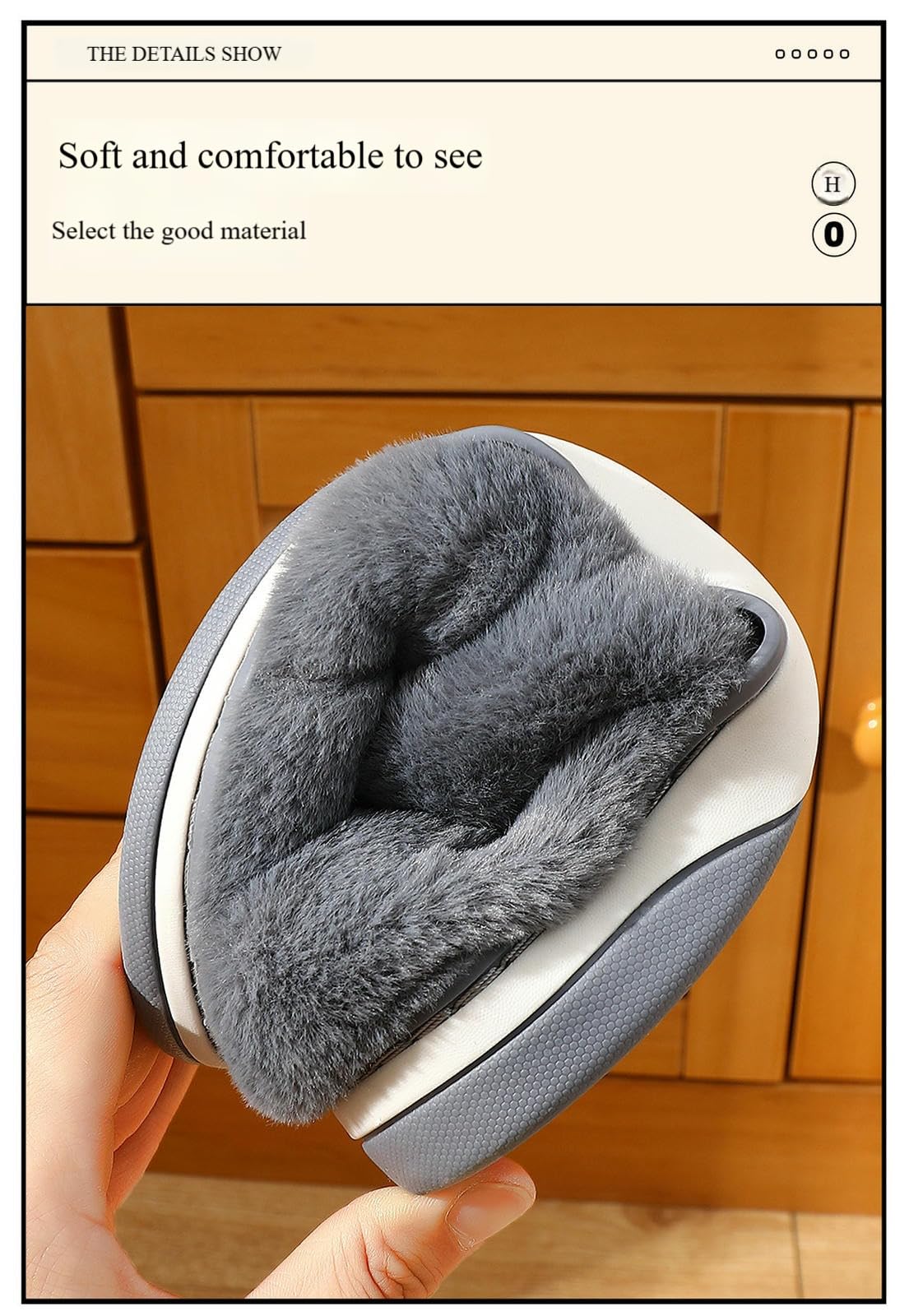 Damskie Kapcie Męskie Zimowe Plush With Heels And Large-Size Wool For Warm Home Use