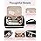 BAGSMART Travel Toiletry Bag, Large Wide-open Travel Bag for Toiletries, Makeup Cosmetic Travel Bag with Handle, Black-M