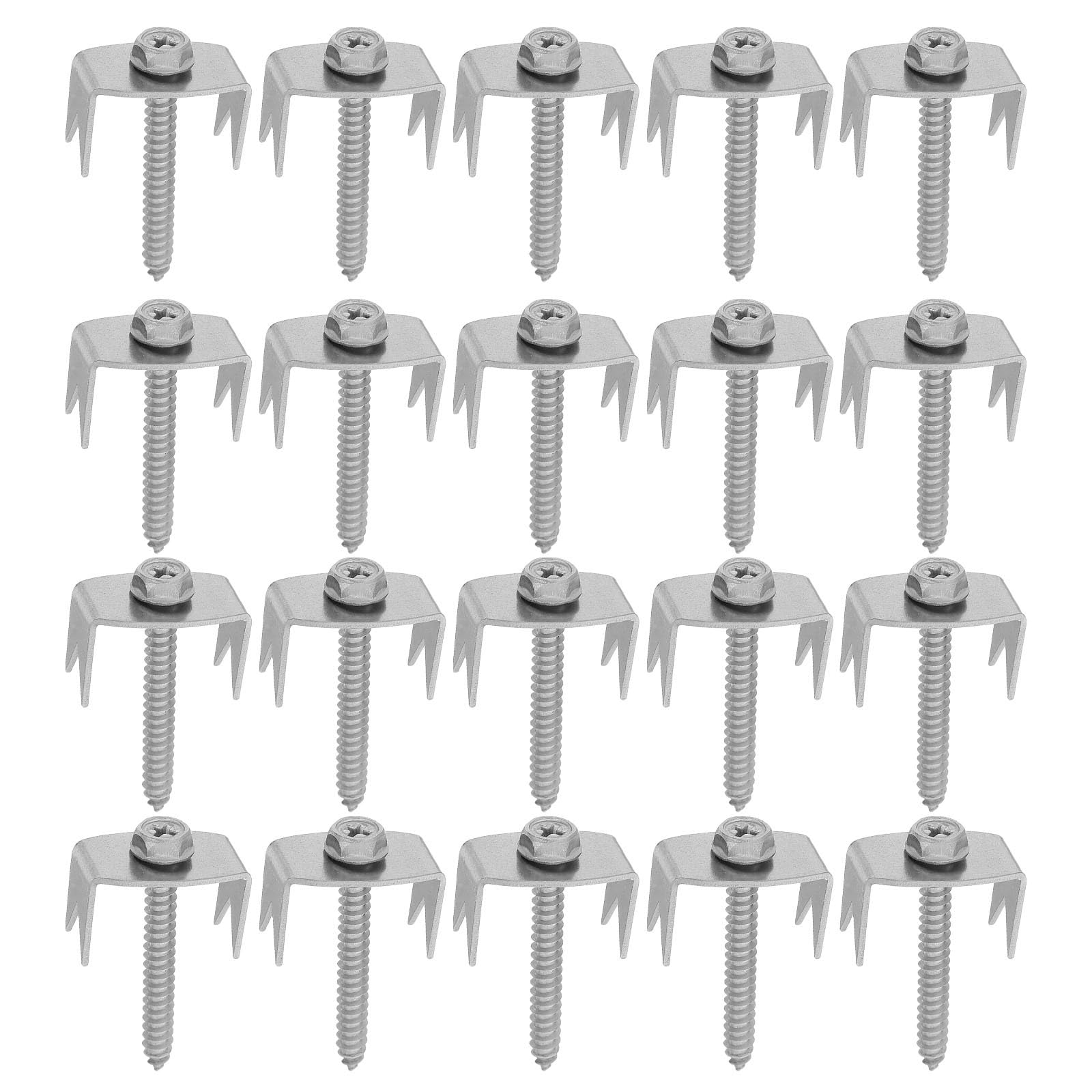 Agrafes de clôture en acier inoxydable réutilisables de 4 cm