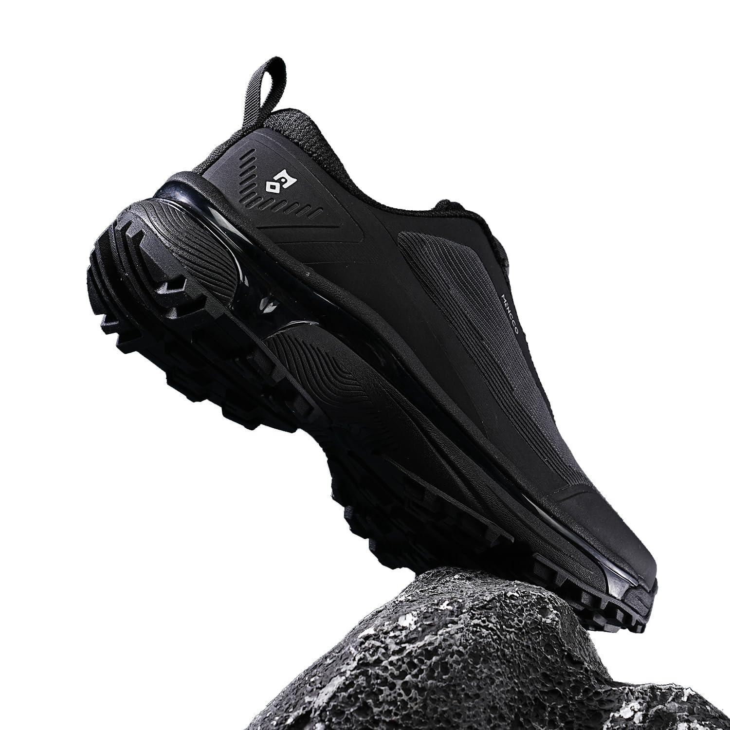 MENCCO Men's Trail Running Shoes Fashion Walking Hiking Sneakers for Men Tennis Cross Training Shoe Outdoor Snearker Mens Casual Workout Footwear-Black-11