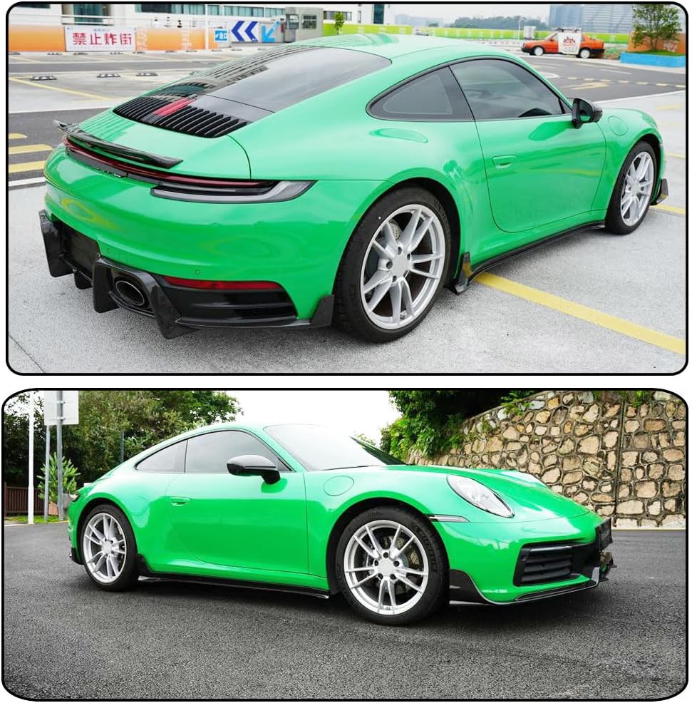 Dry Carbon Fiber Side Skirts for Porsche 911 Carrera Targa Coupe 2-Door 2019-2023 Under Door Rocker Panels Valance Extension Lip Factory Outlet