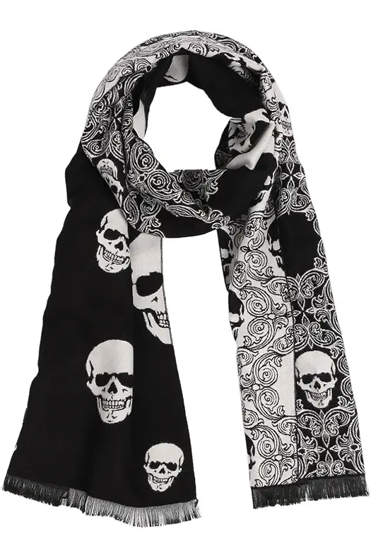 Landisun Women Scarf Men Scarf Skull Shawl Unisex...