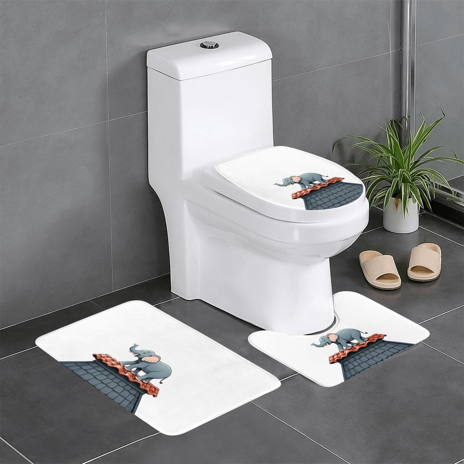 Tapis de salle de bain antidérapants pour sécuriser la douche et la coiffeuse le matin