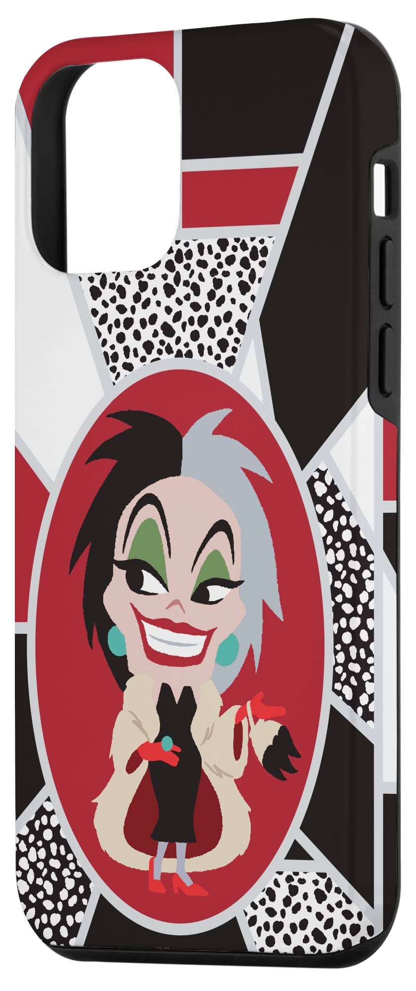 Custodia per iPhone 12 mini Disney Villains Kawaii Cute Crudelia