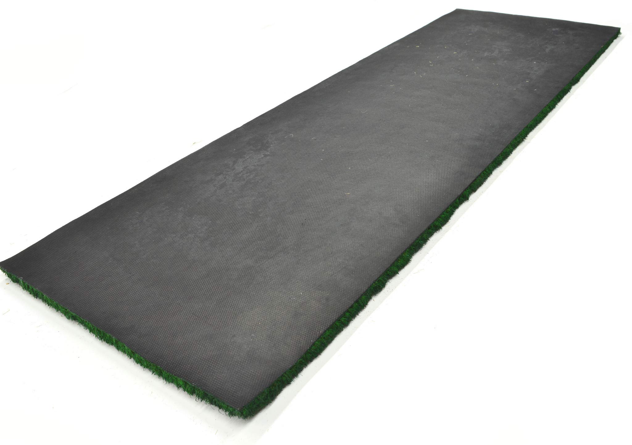 SOGLIA Paillasson en coco naturel rectangulaire 40x120 cm Fond en caoutchouc PVC pour entrée Résistant Lavable Antidérapant (Black Tree)