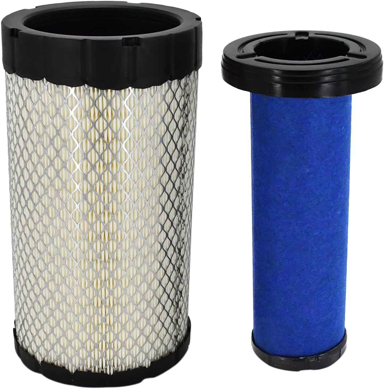 6698057 6698058 Engine Air Filter Kit Compatible with Bobcat Skid Steers S300 T320 T180 T190 T300 S220 S250 S160 S185 S205 A300 Engine Outer & Inner Air Filter 6698057 6698058 P628324