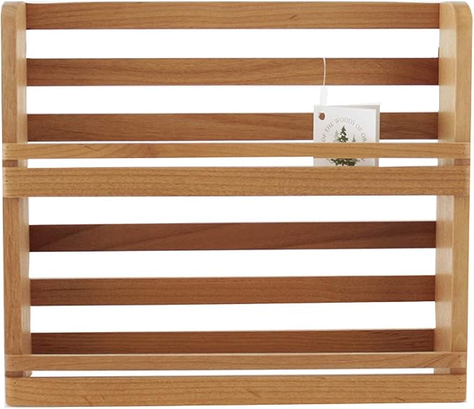 Out of the Woods of Oregon SOLID RED ALDER WOOD SPICE RACK (2 TIER)
