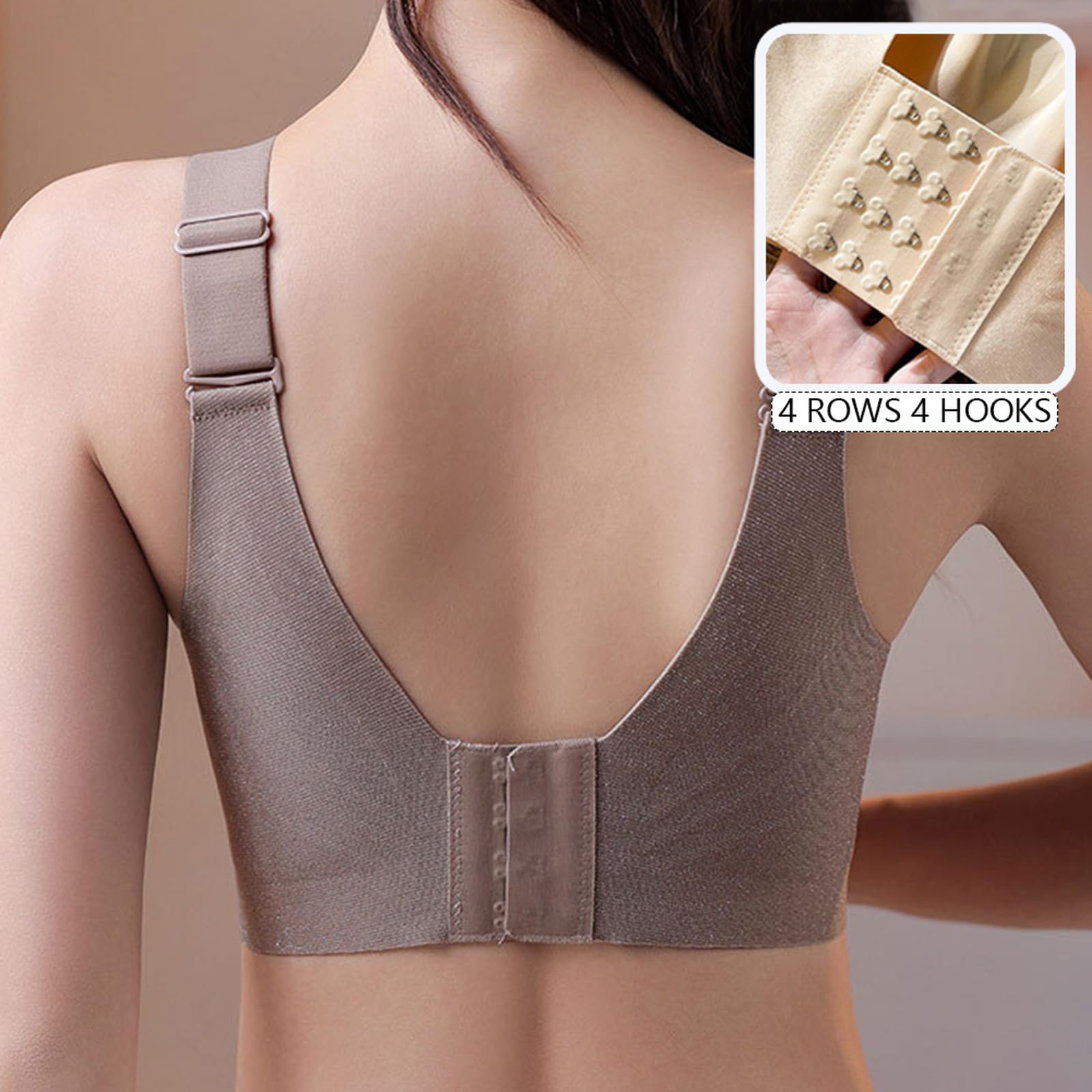 BH Damen ohne bügel Push up Nahtloser BH große größen Atmungsaktiv