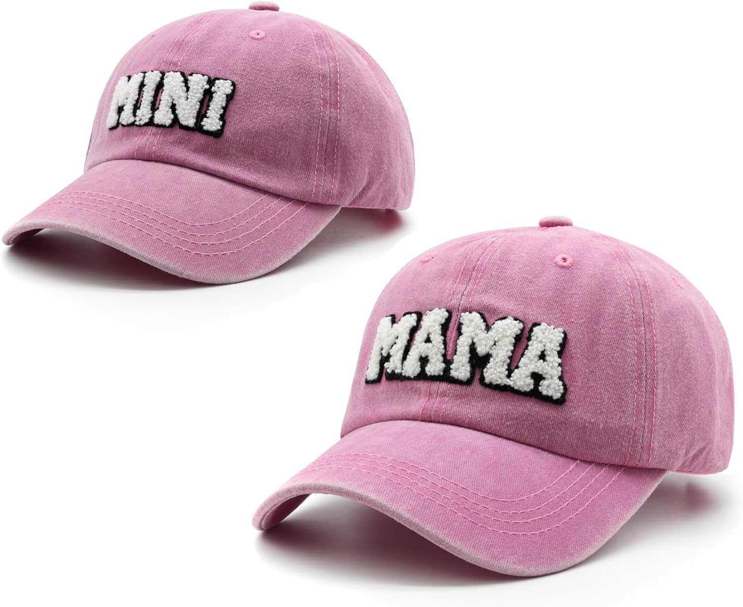 Mama and Mini Hats, Mommy and Me Hat, Mother Daughter Cap, Mom and Baby Matching Gift, Parent-Child Baseball Cap Set - Image 2