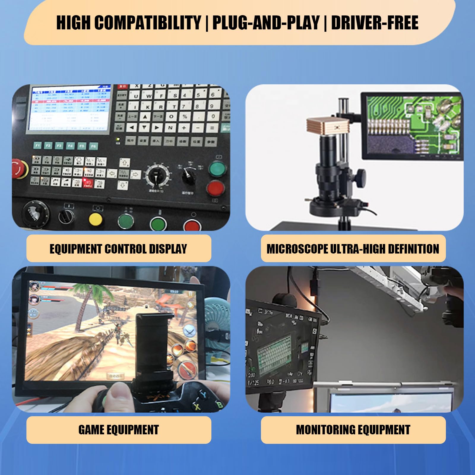 Écran numérique interactif 10,1" 1280 x 800 - Écran LCD clair avec fonction sonore incluse - Grand angle de vision LCD