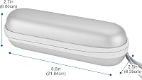 ProCase Elektromos Fogkefe Tok Oral-B és Philips Sonicare Utazáshoz Ezüst 7