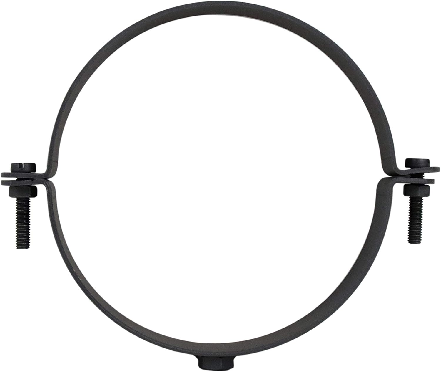 Kit De Collier De Serrage Pour Tuyau De Poêle DN 130 Mm - LANZZAS - Couleur Gris Fonte - Acier 2 Mm Avec Peinture Haute Température