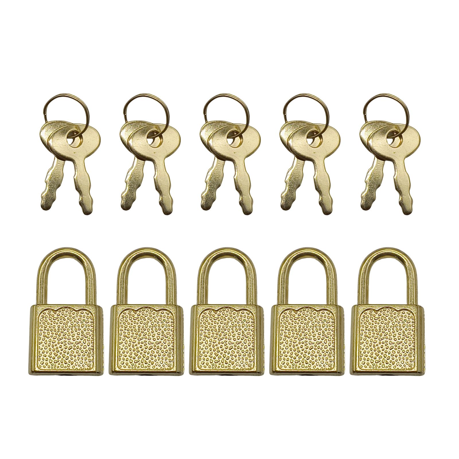 5Pcs Zincs Alloy Padlock Portable Suitcases Locker Securing Small Luggage Box with Diaries Padlocks Diaries Padlocks