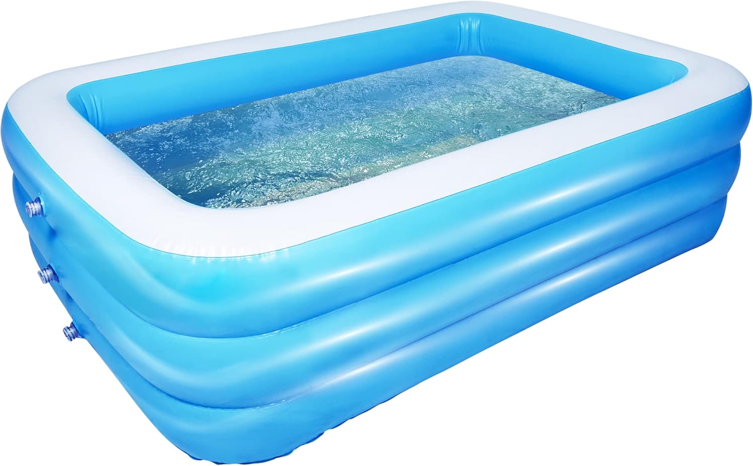 Coastrail Outdoor Inflatable Swimming Pool Full-Sized for Kids, Kiddie, Adult, 77" x 55" x 23" Rectangular Family Blow Up Pool for Outdoors, Backyard : Everything Else
