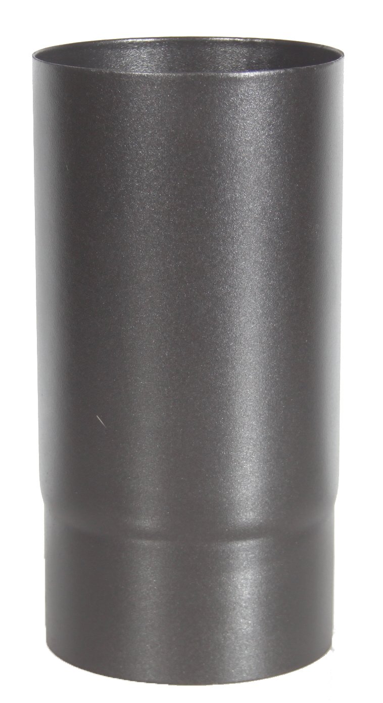 Chimfit Black 5" X 250Mm Length Vitreous Enamelled Flue Pipe For Wood Burning Stove