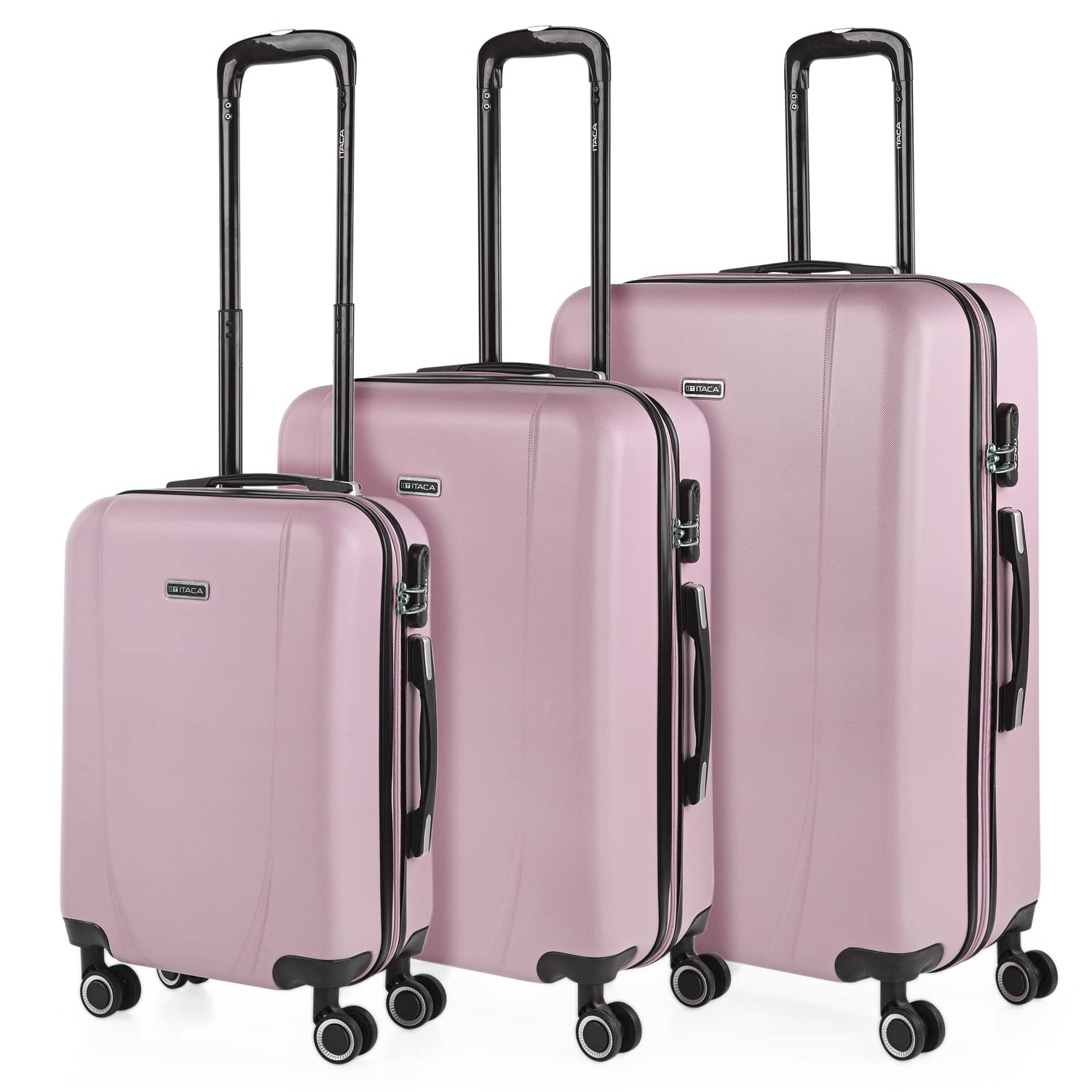 ITACA - Maleta de Cabina 55x40x20 - Maletas De Viaje Cabina Rígidas Trolley con 4 Ruedas Dobles para Avion Ligera Equipaje De Mano Candado de Combinación. Compatible Ryanair, Verde Menta — view 43