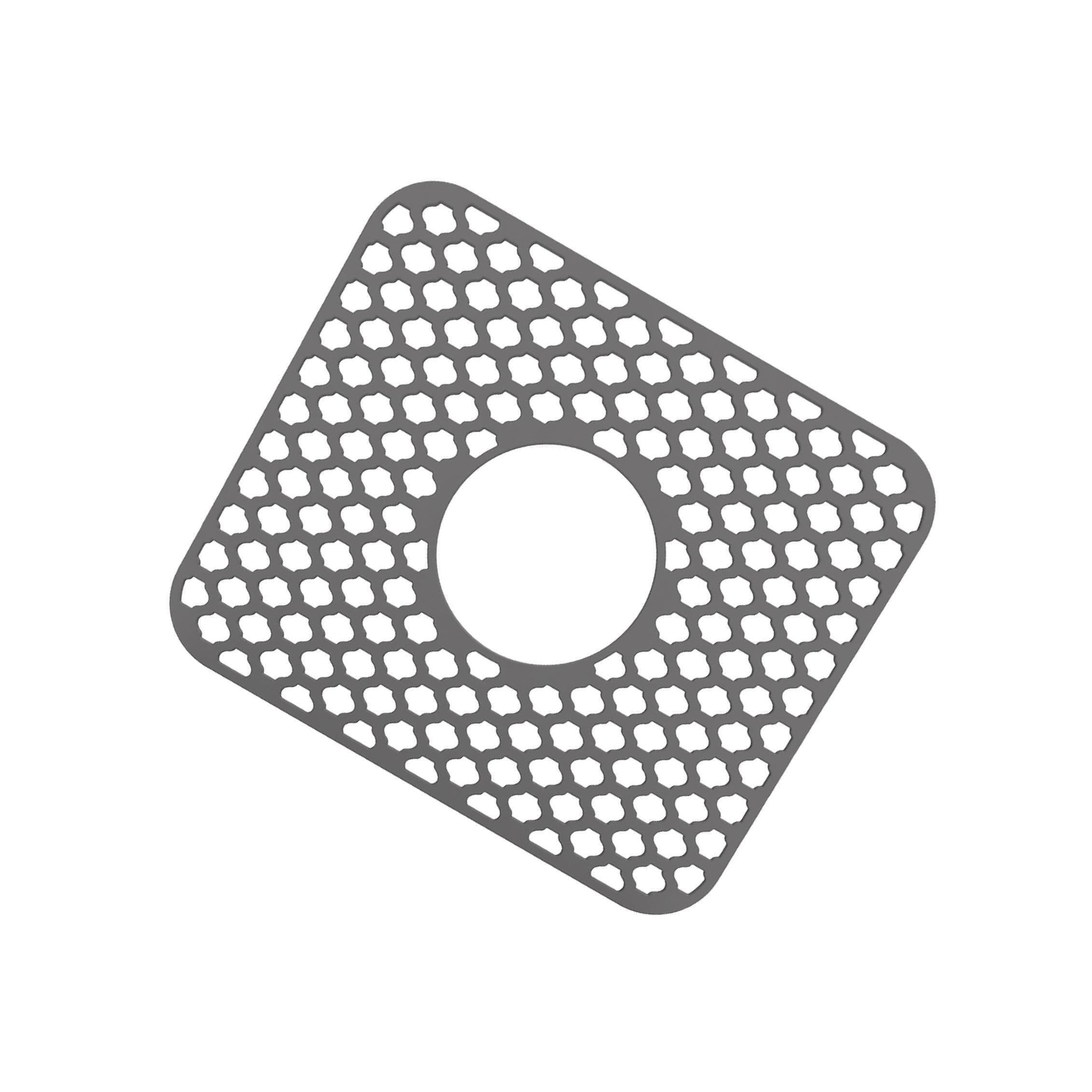 PIXZCSA Silicone Sink Mat Anti Slip Innovation For Efficient Dish Drying In Modern Kitchens Enhancing Drain Holes And Preventing Buildup Silicone Sink Mat, Gray, 34.5x29.5x0.7CM