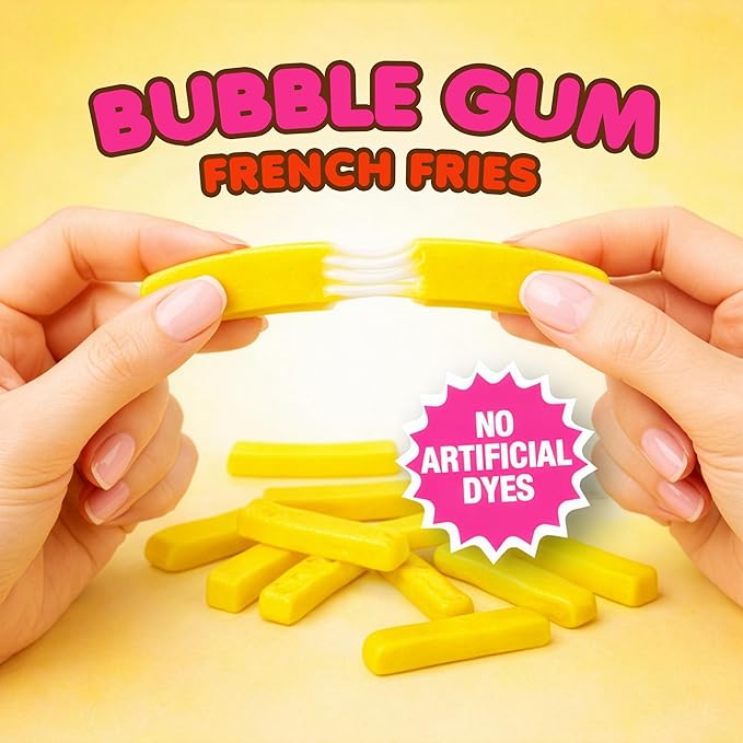 Chicle Bubble Gum French Fries A Great Surprise 24 Unidades miniatura 2