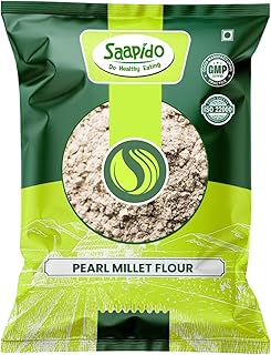 Saapido Bajra Pearl Millet Flour (1lbs) Gluten-Free, High in Protein and...