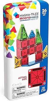 MAGNA-TILES microMAGS 26件旅行磁性建构套装