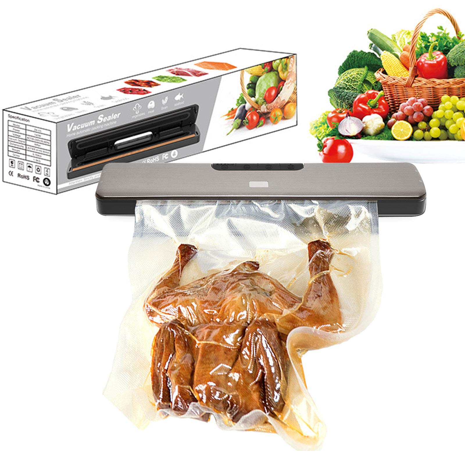 Scelleuse sous vide 15 secondes pour préserver la fraîcheur de vos aliments frais