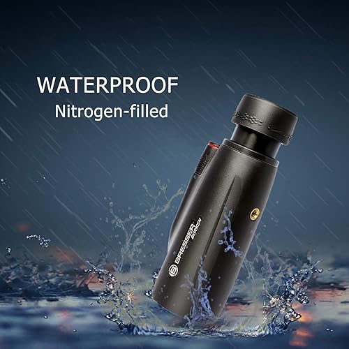 Miniatura 4 de Bresser 10X42 telescopio monocular de alta potencia prisma monocular para adultos, impermeable monocular con prisma FMC transparente para