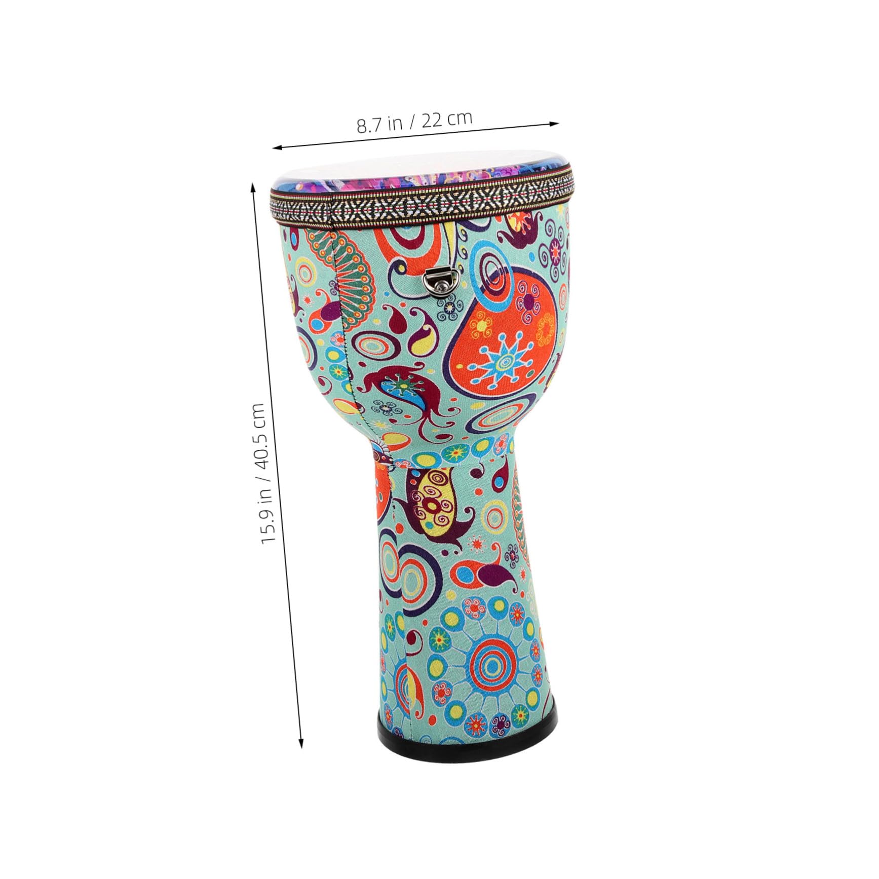 Djembé de Mano Africano 8 Pulgadas para Principiantes | Pvc Ligero, Varios Estilos Patrón Distintivo, Uso Versátil para Adultos y Niños Estilo Aleatorio