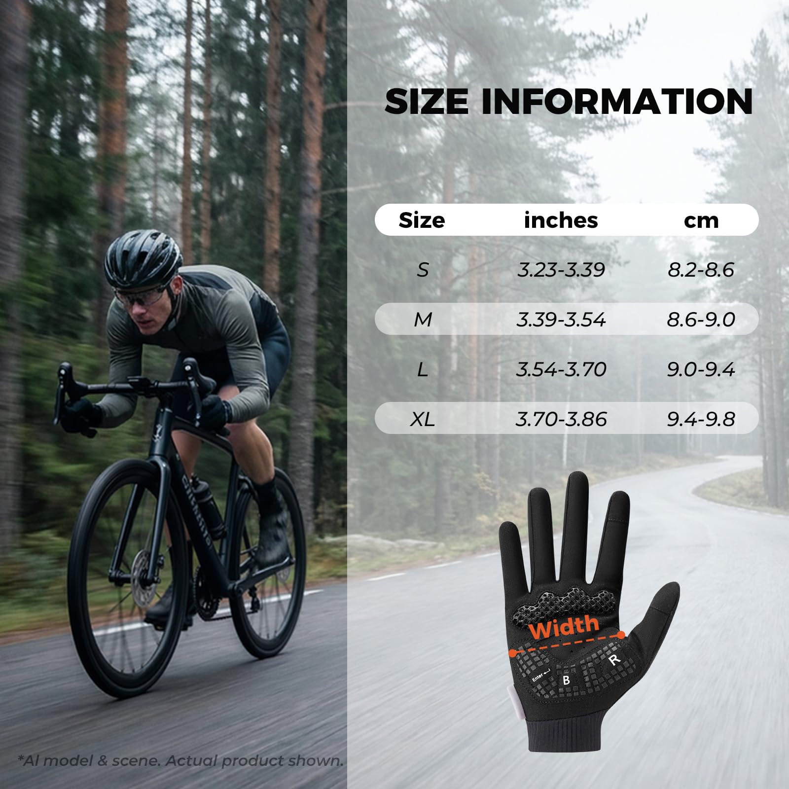 ROCKBROS Guanti Ciclismo Estivi, Ammortizzante e Traspirante | Mezza Dita Antiscivolo e Elasticità Comoda , Ideali per Bici da Corsa, MTB, Gravel, Palestra e Trekking, Uomo e Donna
