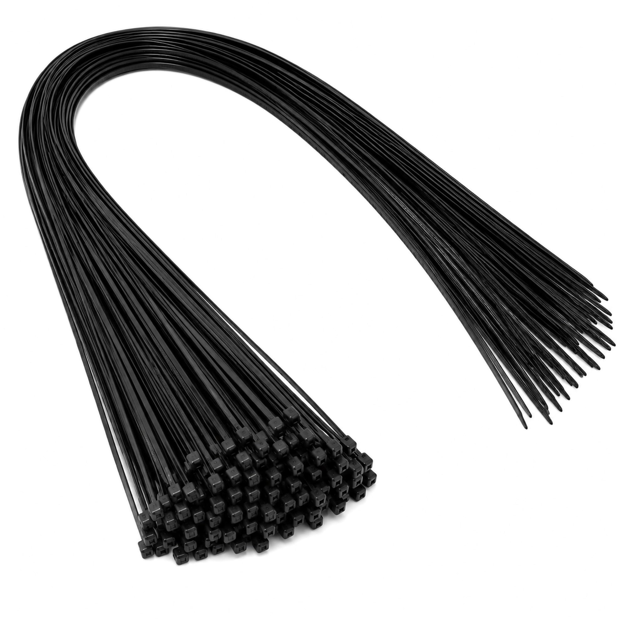On1shelf® Black Extra Long Cable Ties 920mm x 4.8mm (36 Inch), Strong Nylon PA66 Zip Ties for Large Bundles, Cable Management, Garden, Garage & Workshop Use, 50 Pack