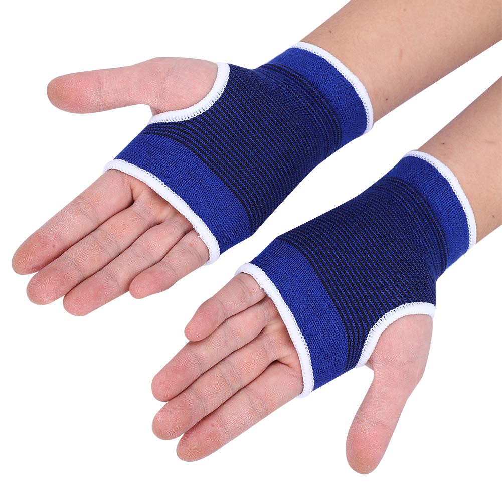 Polsino da Polso sviluppato Bretelle da Polso Supporto per la Mano Traspirante per Fitness per Sollevamento Pesi(Blu)