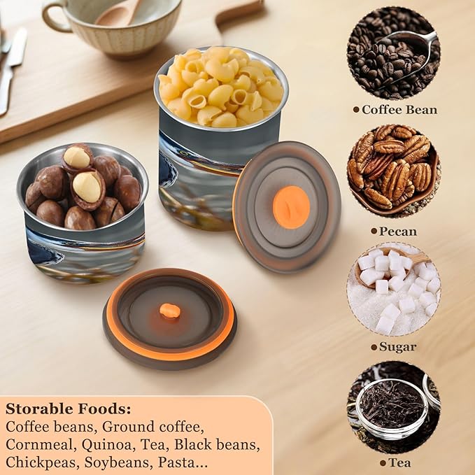 ALAZA Heron Bird Canister Almacenamiento Comida 17 oz Acero Inoxidable miniatura 7