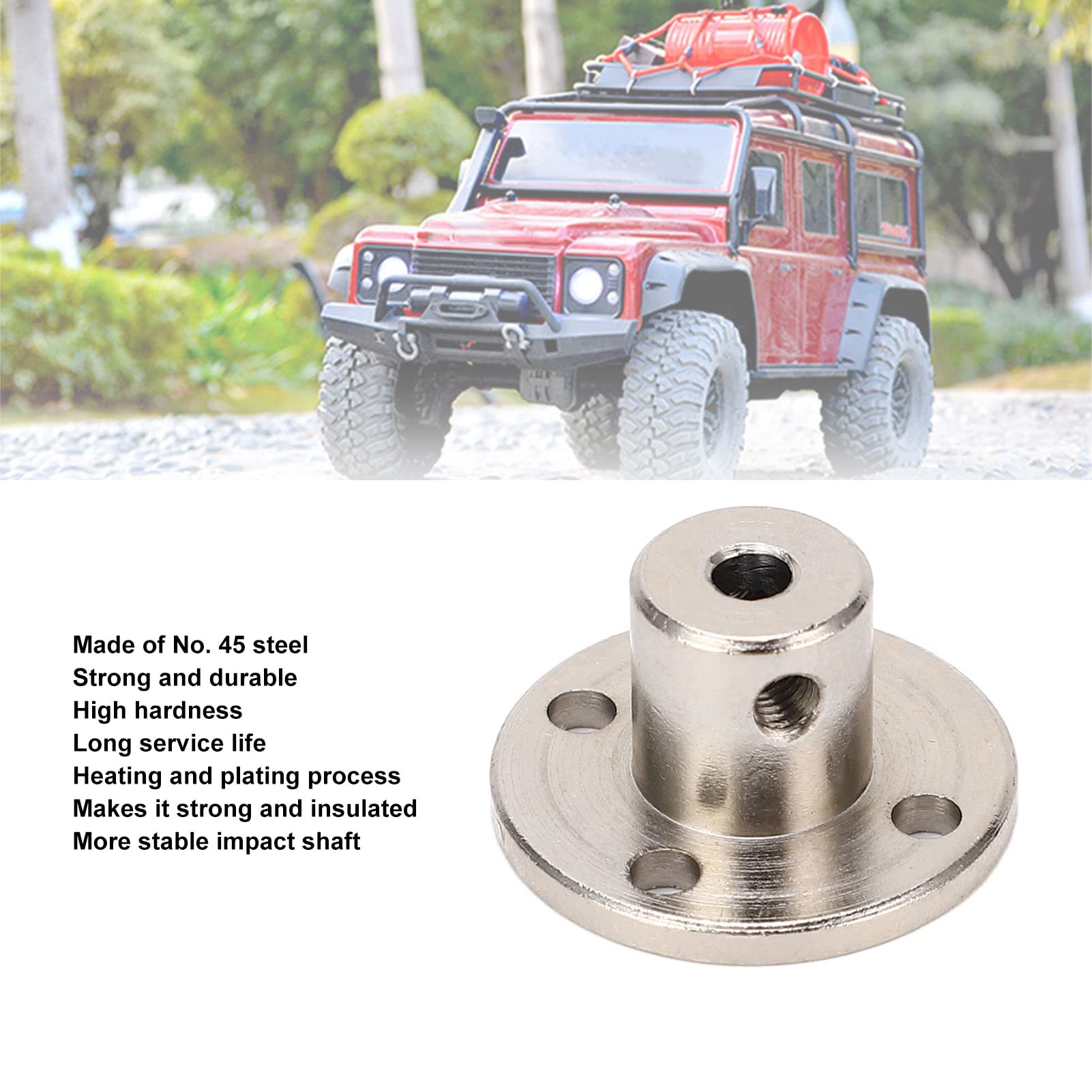 5pcs Flange Coupling Connector, Professional Stainless Steel 3mm Inner Diameter Rigid Flange Shaft Coupling,Rigid Guide Model Coupler Accessory for DIY RC Model Motors