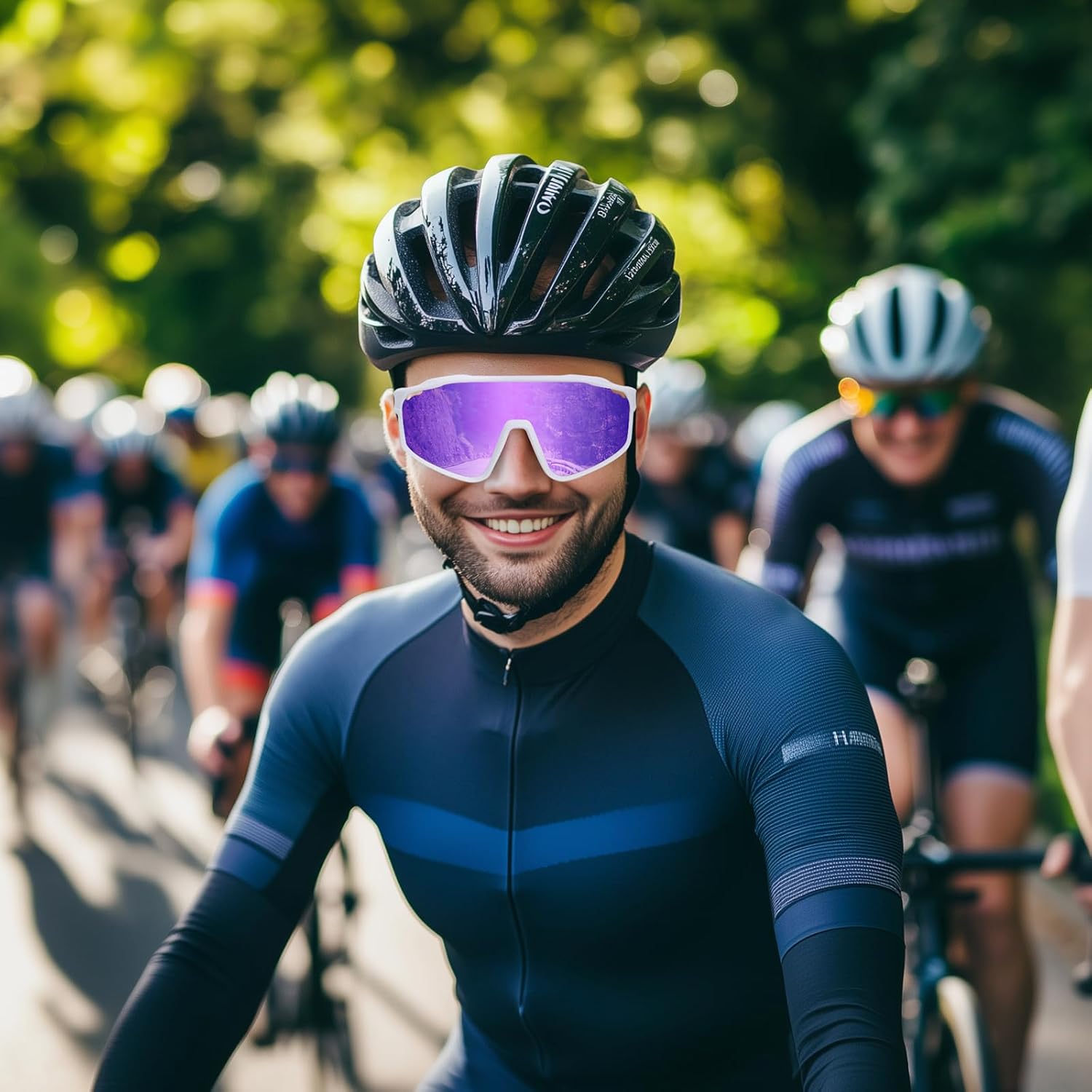 MMOWW Polarized Sports Sunglasses for Men Women Cycling Glasses Wrap Around UV400 Protection Running Driving Fishing - Image 7