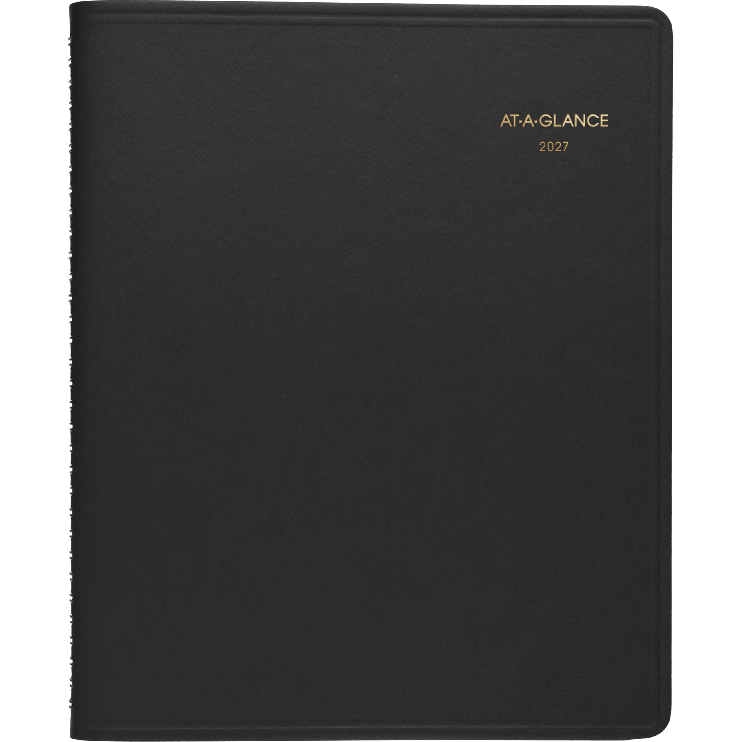 AT-A-GLANCE 702600527 Monatsplaner 2027, 15 Monate, Jan-Mär, 22,9 x 27,9 cm, unlinierte Tagesblöcke, Schwarz