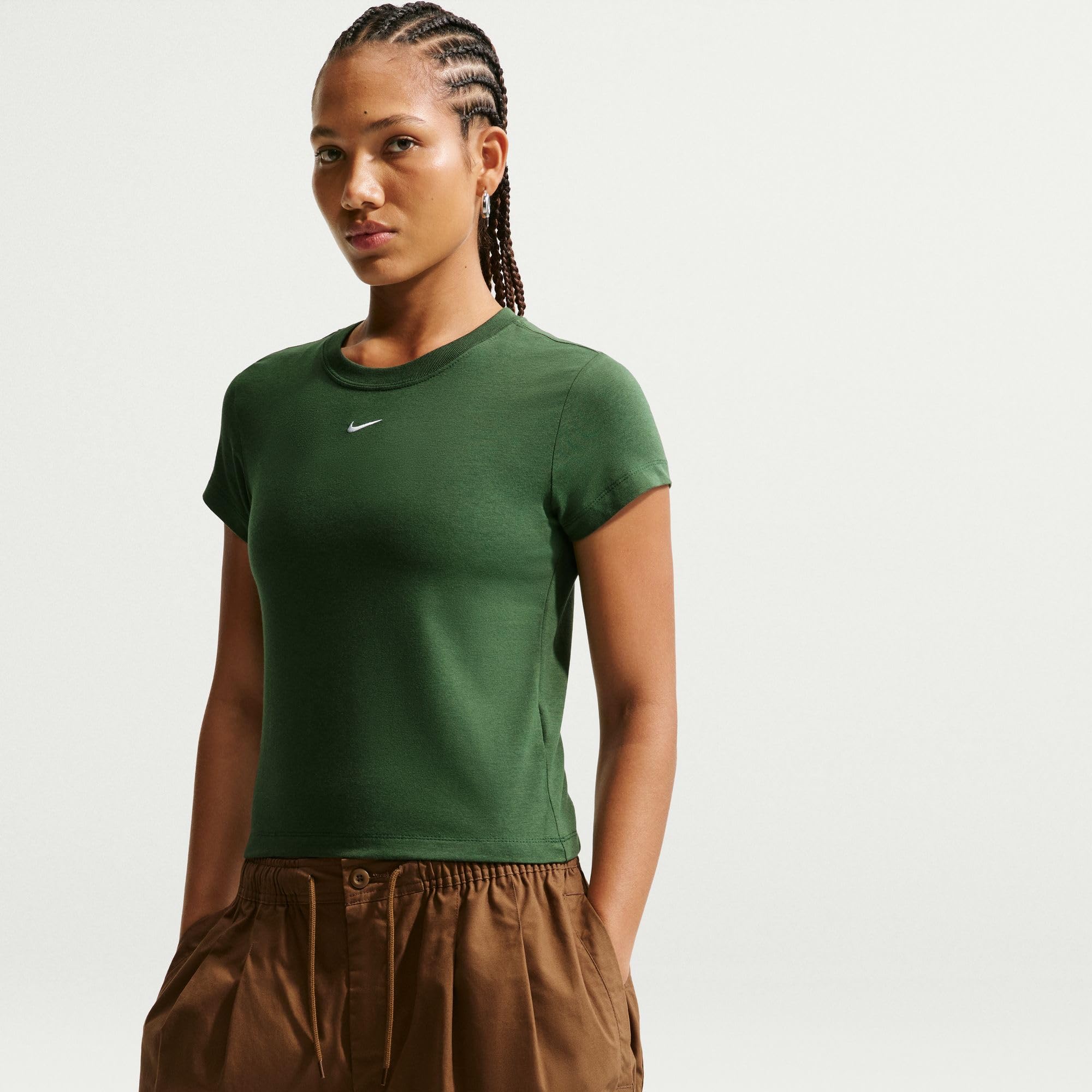 Nike W NSW NK Chll KNT MD CRP T-Shirt Femme (Lot de 1)
